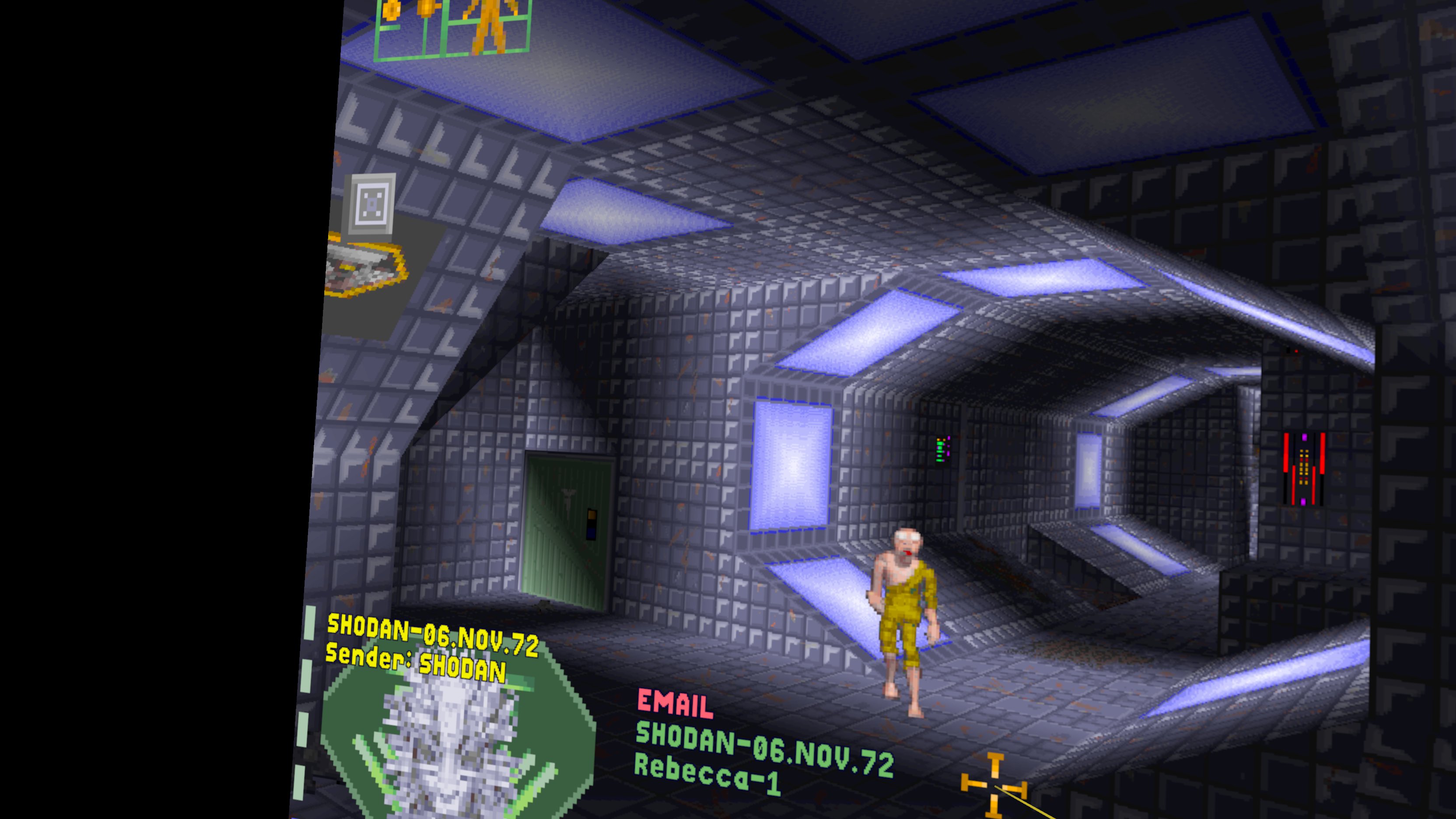 Exploring the station on the virtual screen